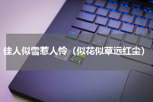 佳人似雪惹人怜（似花似草远红尘）