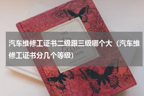 汽车维修工证书二级跟三级哪个大（汽车维修工证书分几个等级）