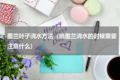 墨兰叶子浇水方法（给墨兰浇水的时候需要注意什么）