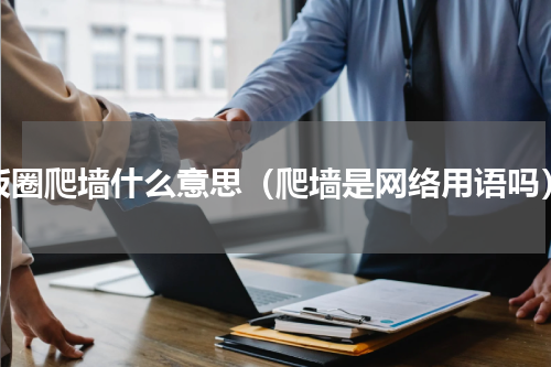 饭圈爬墙什么意思（爬墙是网络用语吗）