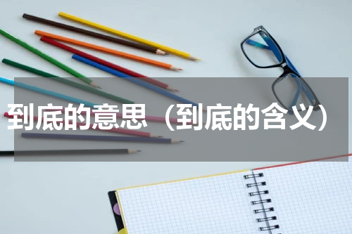 到底的意思（到底的含义）