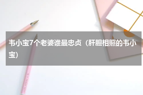 韦小宝7个老婆谁最忠贞（肝胆相照的韦小宝）
