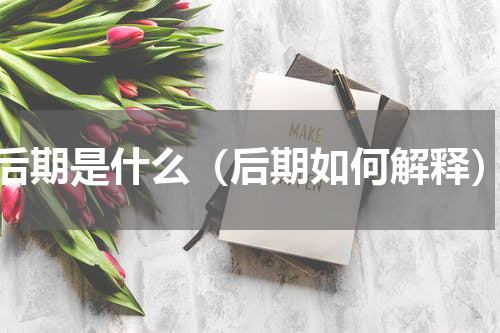 后期是什么（后期如何解释）