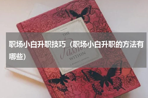 职场小白升职技巧（职场小白升职的方法有哪些）